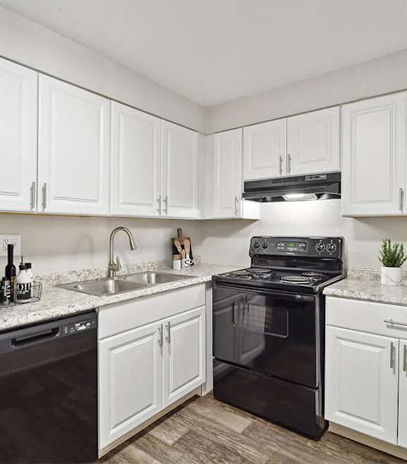Kitchen with Sink at Villages at Gateway, Denver, Colorado