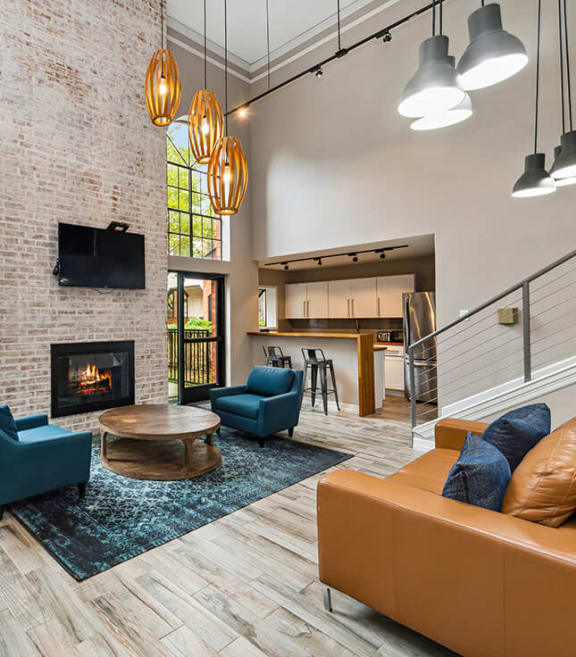Community Clubhouse at Dallas North Park Apartments in Dallas, TX-SMLAM.