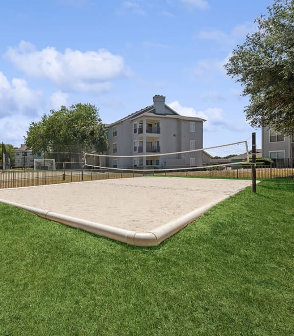 Sand Volleyball Court at Essence Apartments in Dallas, TX