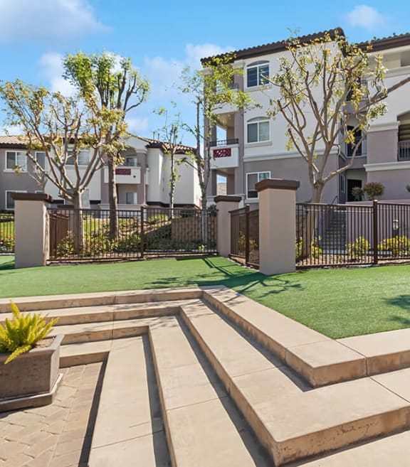 Exterior Community Building and Landscape at Reserve at Rancho Apartments located in Moreno Valley, CA-SMLAM.