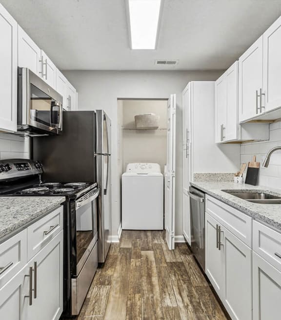 Model apartment kitchen