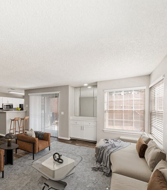 Model apartment living room