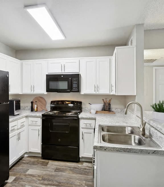 Model apartment kitchen