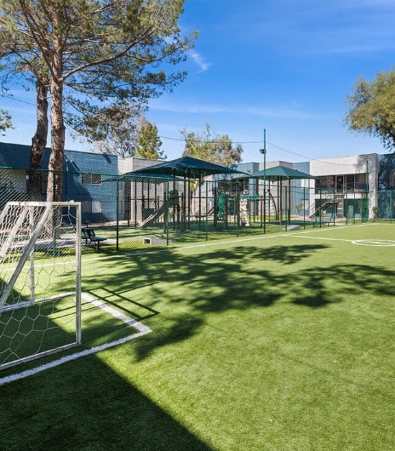 Community soccer field at Chandler Ridge