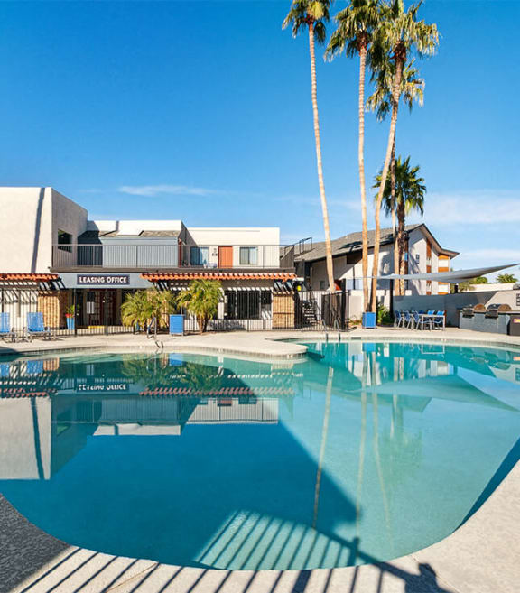 Resort-style pool at District at Fiesta Park