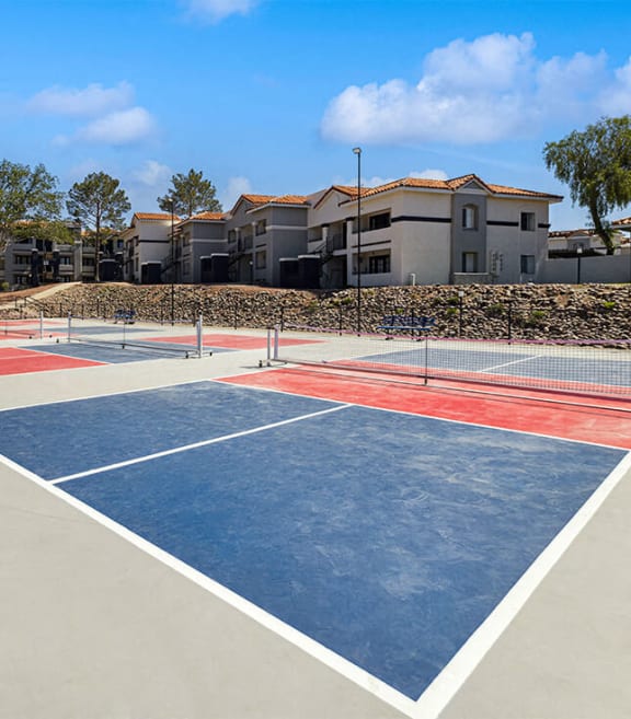 Community tennis courts