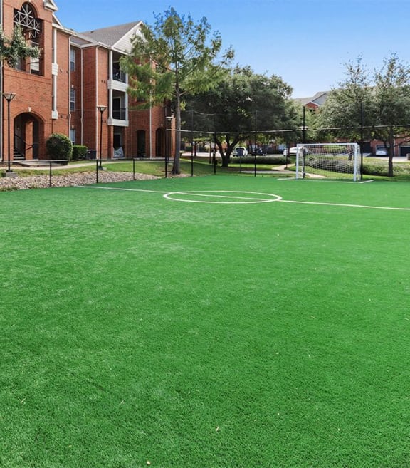 Community Soccer Field at Chapel Hill Apartments in Lewisville, TX-SMLAM.
