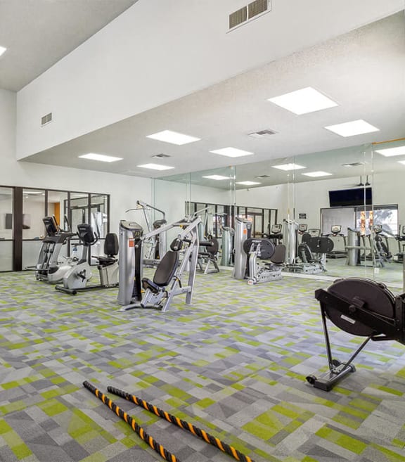 Fitness center at Viridian Palms