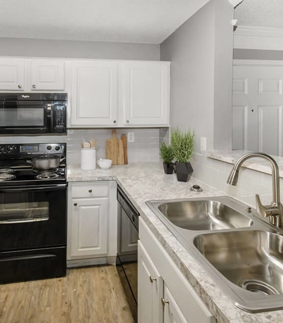 Model apartment kitchen