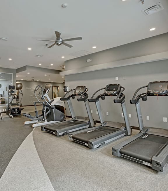Fitness center at The Gateway Apartments in Gaithersburg, Maryland