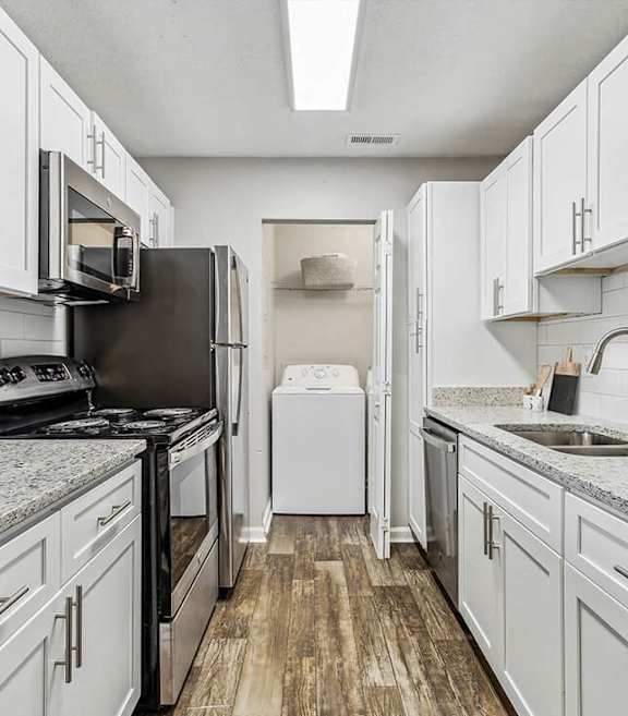 Model apartment kitchen