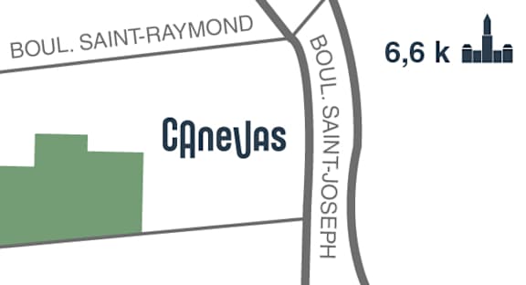 A graphic with streets named Parkdale Ave and Scott St.