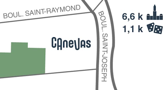 A graphic with streets named Parkdale Ave and Scott St.
