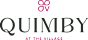 A logo with the text "QUIMBY AT THE VILLAGE" in front of it.