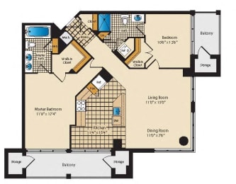 one bedroom apartments, Palatine Arlington VA