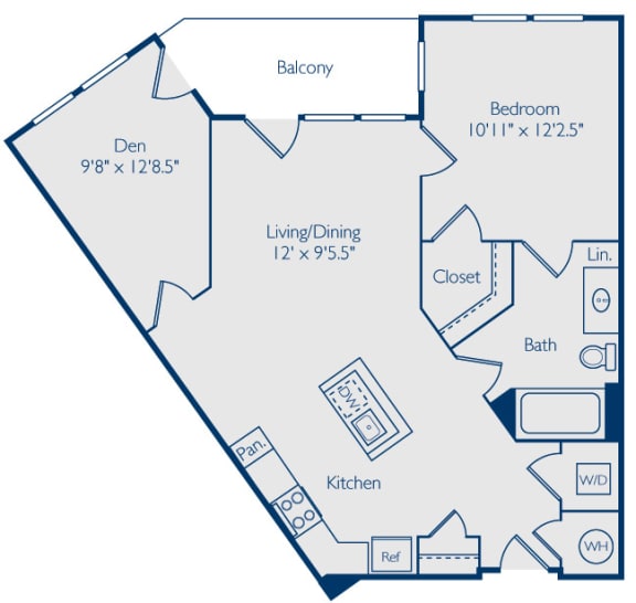 1 bedroom apartments with balcony and den in alexandria va