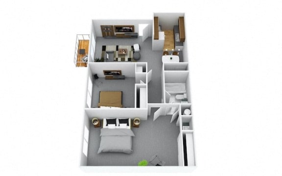 The Harvest Floor Plan  at Tall Timber Apartments, Cincinnati, OH