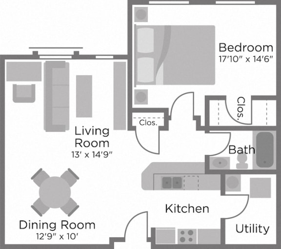 Delta Queen Floor Plan at Roebling Row, Kentucky