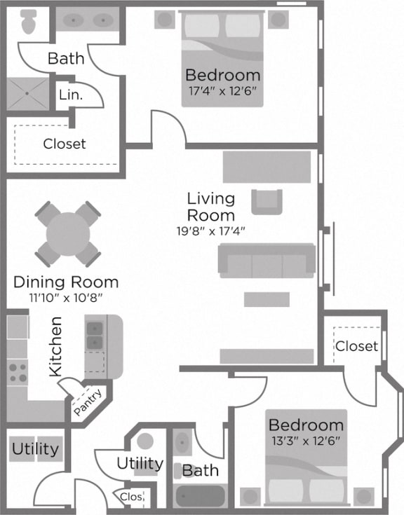 Riverside Floor Plan at Roebling Row, Covington, KY, 41011-1720