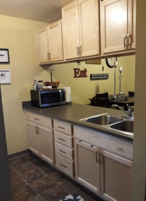 Kitchen with new cabinets