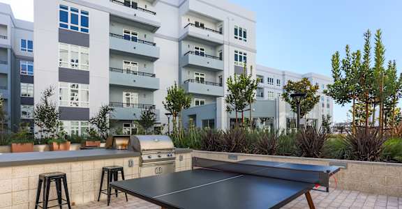 enjoy a game of ping pong on our patio
