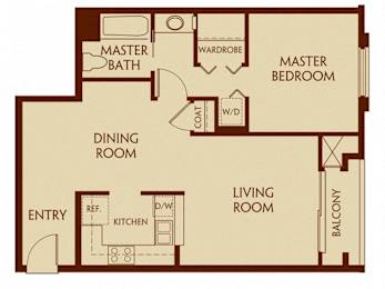 1.1 G 1 Bed 1 Bath