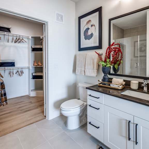 Aura High Pointe Apartments in Austin, Texas Model Bathroom