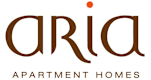 A logo for a company called Aria, which specializes in apartment homes.