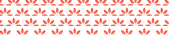 seamless pattern of red and white flowers on a green background