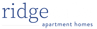 The image is of a logo for ridgeoaks apartment homes.