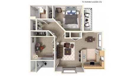  Floor Plan 2 Bedroom