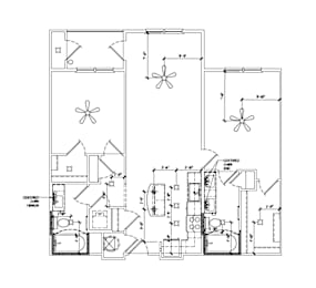 2 Bedroom Floor plan at Poland Hill Senior Apartments, Chantilly, Virginia