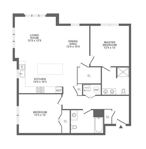 Floor Plan  two bedroom