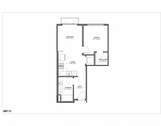 Floor Plan 1-Bedroom