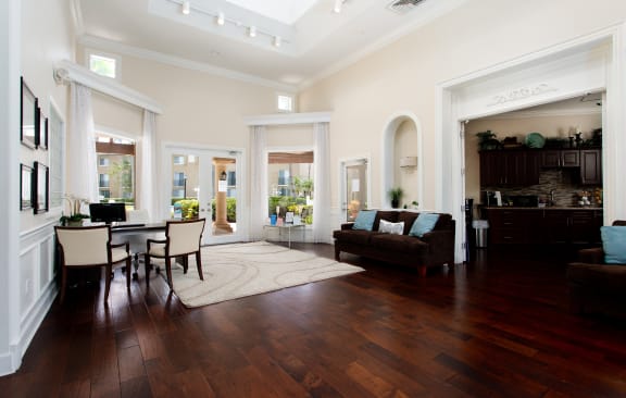 living hall at The Barrington Club, Coral Springs, FL