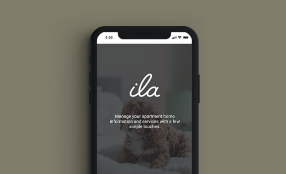 a screenshot of a iphone with a logo on it