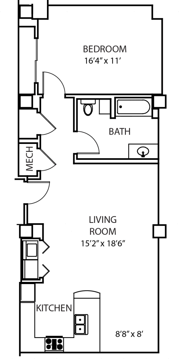 Units 216-616 at Residences at Forest Park, Missouri