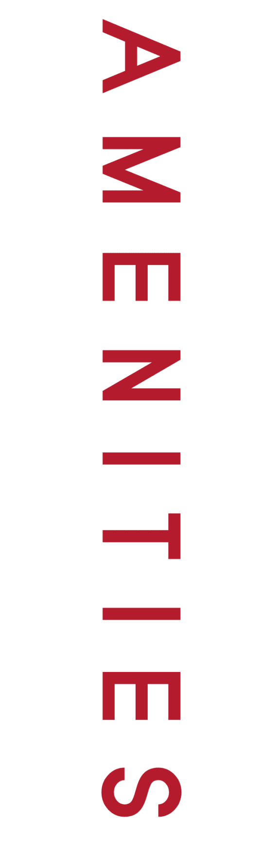 Amenities Written in Red at The Loree Apartments, Jacksonville, Florida 32256