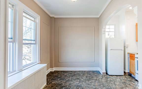 White Refrigerator at Lifestyle Apartments at Syracuse, Syracuse, New York