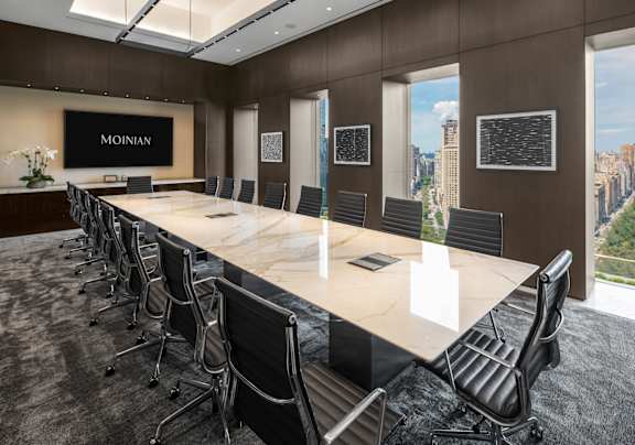 A conference room at MARC Apartments, New York