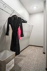Large walk in closet at 360 at Jordan West