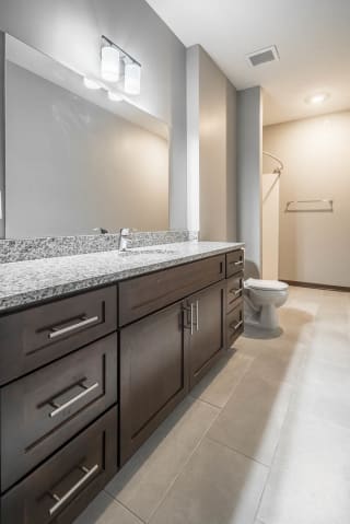 Spacious bathroom with lots of counter space at 360 at Jordan West