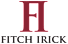 A logo with a red letter "F" and the words "FITCH IRICK" below it.