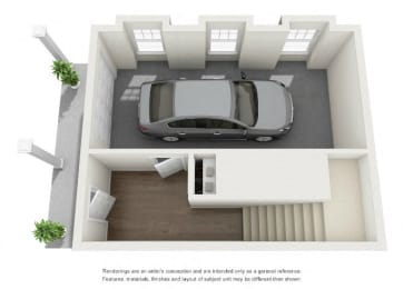 Floor plan of garage in Virginia Beach VA