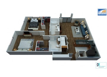Floor Plan  Beacon Floor Plan At Virginia Beach Apartments