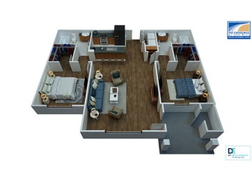 Floor Plan  Catamaran Floor Plan At Virginia Beach Apartments