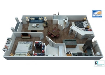Floor Plan  Starboard Floor Plan At Virginia Beach Apartments