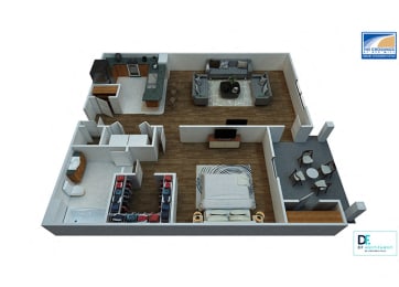 Floor Plan  Starfish Floor Plan At Virginia Beach Apartments