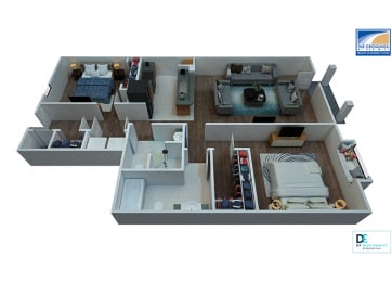 Floor Plan  Windward Floor Plan At Virginia Beach Apartments