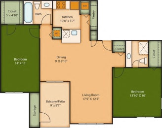 The  Oak Floor Plan